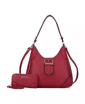 Сумка через плечо Juliette и соответствующий бумажник от Mia K Mkf Collection, коричневый