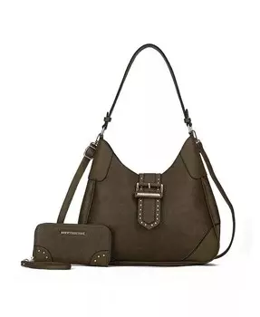 Сумка через плечо Juliette и соответствующий бумажник от Mia K Mkf Collection, зеленый