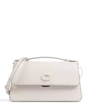 Сумка через плечо Juno из мелкозернистой кожи Coach, белый