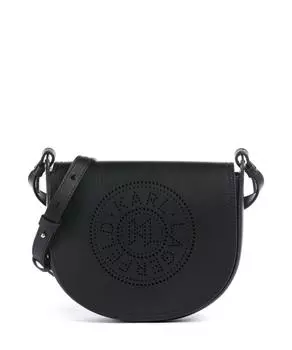 Сумка через плечо K/Circle из мелкозернистой яловой кожи Karl Lagerfeld, черный