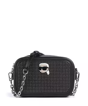 Сумка через плечо k/ikonik 2.0 из мелкозернистой яловой кожи Karl Lagerfeld, черный
