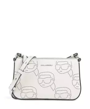 Сумка через плечо K/Ikonik из мелкозернистой коровьей кожи Karl Lagerfeld, бежевый
