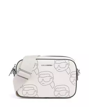 Сумка через плечо K/Ikonik из мелкозернистой коровьей кожи Karl Lagerfeld, бежевый
