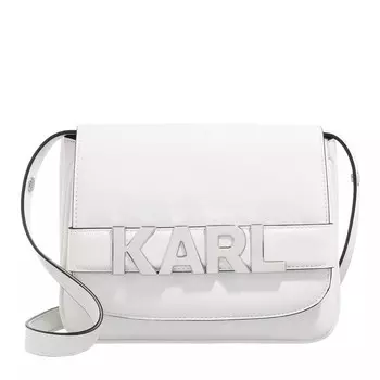 Сумка через плечо k letters с клапаном Karl Lagerfeld, белый