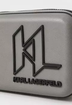 Сумка через плечо K/MONOGRAM FASHION CAMERA BAG KARL LAGERFELD, серый