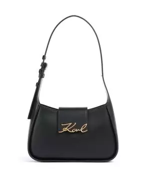 Сумка через плечо K/Signature из мелкозернистой коровьей кожи Karl Lagerfeld, черный