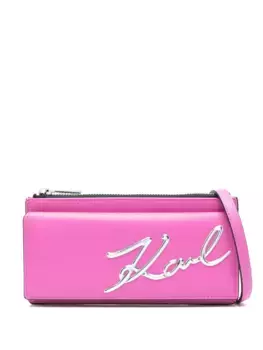 Сумка через плечо K/Signature KARL LAGERFELD, розовый