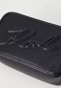 Сумка через плечо K/SKUARE CAMERA BAG GRAINY KARL LAGERFELD, черный