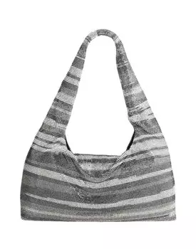 Сумка через плечо Kara, серебро