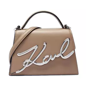 Сумка через плечо Karl Lagerfeld k/signature, бежевый