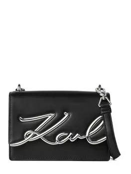 Сумка через плечо Karl Lagerfeld Signature, черный