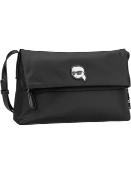 Сумка через плечо Karl Lagerfeld Umhngetasche K/Ikonik 2.0 Nylon Fold CB, черный