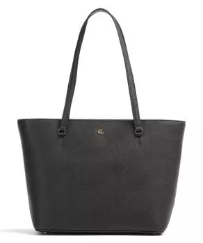 Сумка через плечо Karly из сафьяновой яловой кожи. Lauren Ralph Lauren, черный