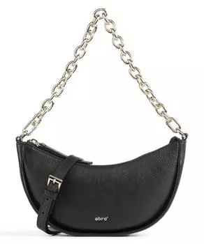 Сумка через плечо Kavir Moon из зернистой яловой кожи. Abro, черный