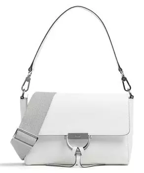 Сумка через плечо Kavir Temi из зернистой яловой кожи. Abro, белый
