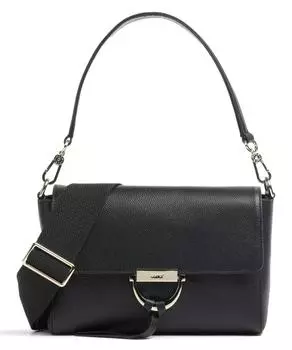 Сумка через плечо Kavir Temi из зернистой яловой кожи. Abro, черный