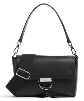 Сумка через плечо Kavir Temi из зернистой яловой кожи. Abro, черный