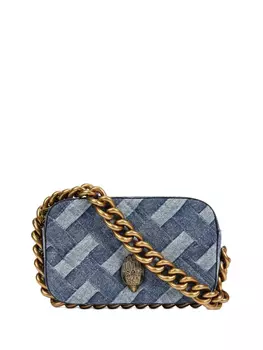 Сумка через плечо KG Kurt Geiger, маленькая, из денима Kensingtin, с цепочкой, синий