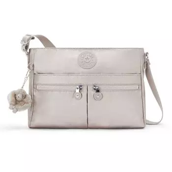 Сумка через плечо Kipling Basic New Angie Umhngetasche 27.5 см, цвет metallic glow