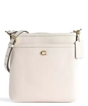 Сумка через плечо Kitt из зерненой кожи Coach, белый