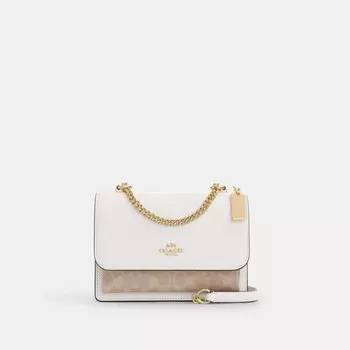 Сумка через плечо Klare COACH, цвет gold/sand/chalk