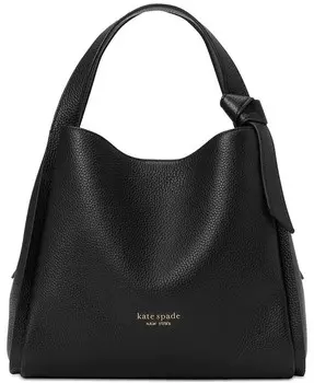 Сумка через плечо Knott из шагреневой кожи Kate Spade New York, черный