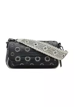 Сумка через плечо, кожа, складка, женская Desigual, белый