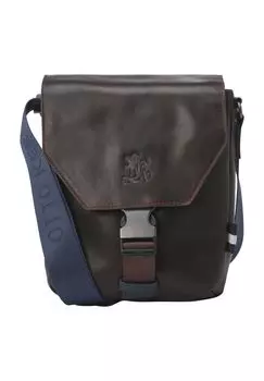 Сумка через плечо, кожаная, однотонная, мужская OTTO KERN, цвет Dark Brown