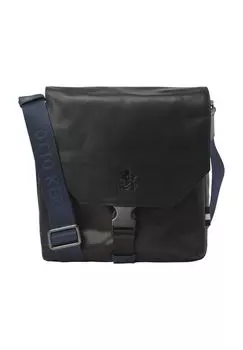 Сумка через плечо, кожаная, однотонная, мужская OTTO KERN, черный