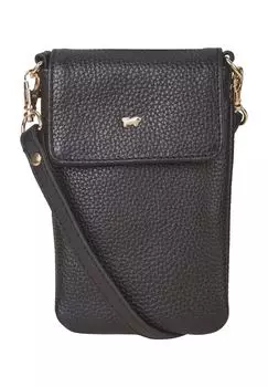 Сумка через плечо, кожаная, однотонная, женская BRAUN BFFEL, черный