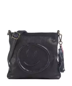 Сумка через плечо Lachnerstrasse 4 из зернистой коровьей кожи Taschendieb Wien, синий