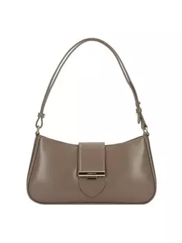 Сумка через плечо Lancaster Leder 29 cm, серо-коричневый