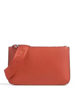 Сумка через плечо Landyn из мелкозернистой яловой кожи Lauren Ralph Lauren, оранжевый