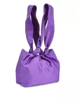 Сумка через плечо LASCANA из атласа в модных ярких тонах, сумочка, вечерняя сумка, вечеринка, фиолетовый