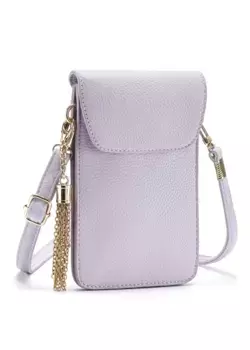 Сумка через плечо LASCANA, со смотровым окошком, мини-сумка, сумка для мобильного телефона, сумка через плечо, VEGAN, цвет Flieder