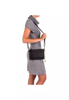 Сумка через плечо Laura Schulter Verstellbare Trger Italian Made Anna Morellini, черный