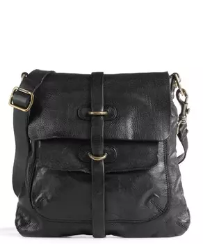 Сумка через плечо Lavata из зернистой яловой кожи. Campomaggi, черный