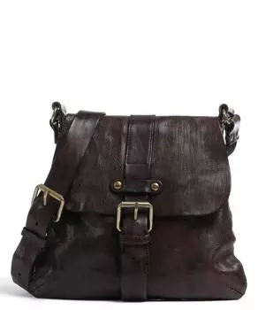 Сумка через плечо Lavata из зернистой яловой кожи. Campomaggi, коричневый