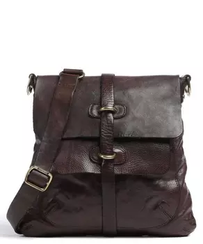 Сумка через плечо Lavata из зернистой яловой кожи. Campomaggi, коричневый