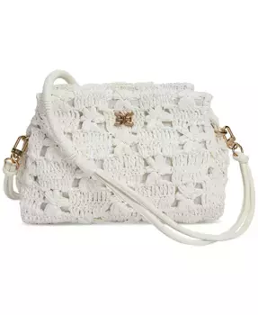 Сумка через плечо Layla Floral из рафии Sam Edelman, коричневый/бежевый