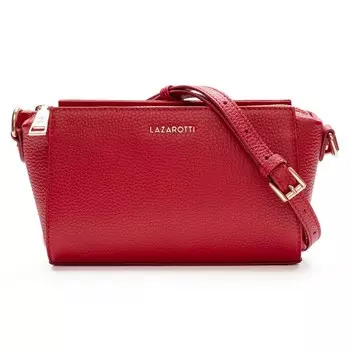 Сумка через плечо Lazarotti Bologna Leather, красный