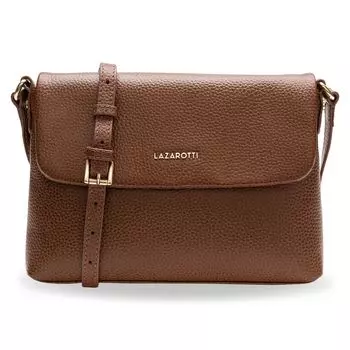 Сумка через плечо Lazarotti Bologna Leather Umhngetasche Leder 25 см, коричневый