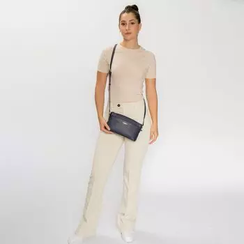 Сумка через плечо Lazarotti Bologna Leather Umhngetasche Leder 24 см, темно-синий