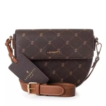 Сумка через плечо Lazarotti Palermo, коньяк/темно-коричневый
