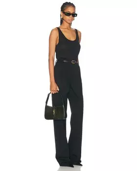 Сумка через плечо Le A 5 7 из питона Saint Laurent, цвет Treetop & Dark Treetop