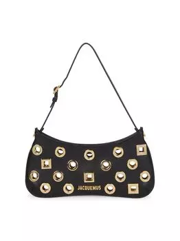 Сумка через плечо Le Bisou Rond Carre Jacquemus, черный