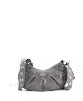 Сумка через плечо Le Cagole Giant Studs из кожи XS Pre-Owned Balenciaga, серый