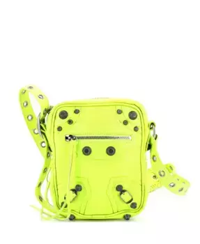 Сумка через плечо Le Cagole Giant Studs из кожи Pre-Owned Balenciaga, желтый