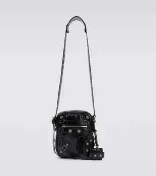 Сумка через плечо Le Cagole из кожи Balenciaga, черный