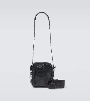 Сумка через плечо Le Cagole из кожи Balenciaga, черный